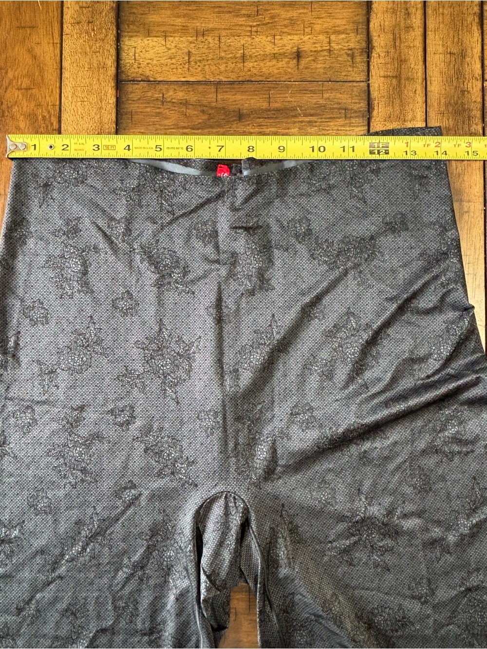 Black Floral Shapewear Shorts - Picture 7 of 7